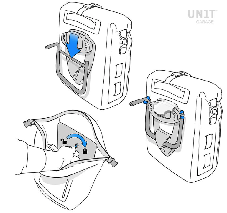 BOLSA LATERAL KHALI TPU + MARCO DE LA SERIE NINET