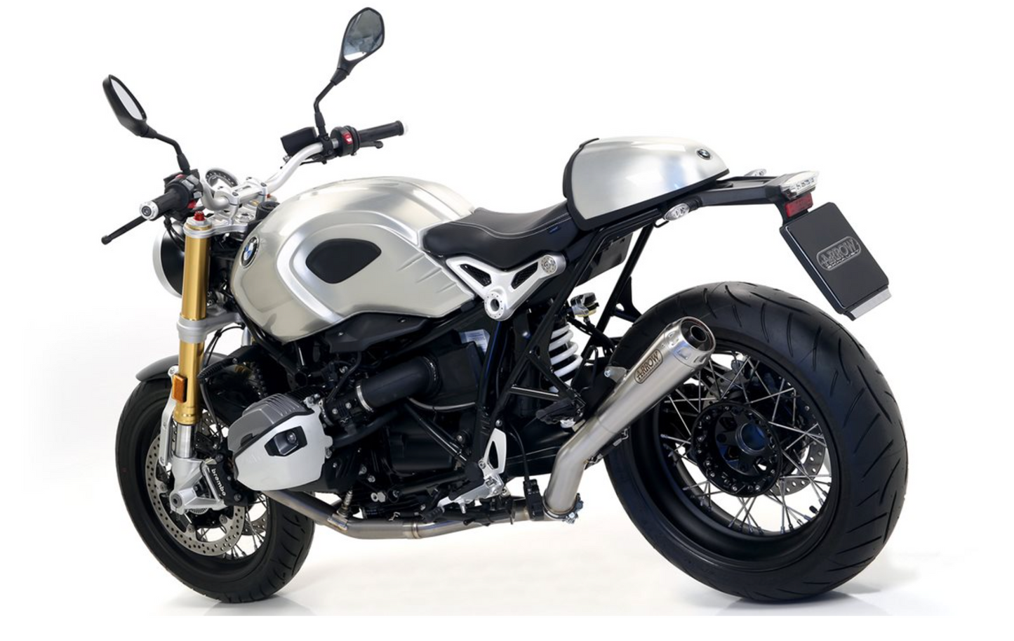 SILENCIOSO ARROW PRO-Race homologado en nicromo para BMW R NINE T 14-19